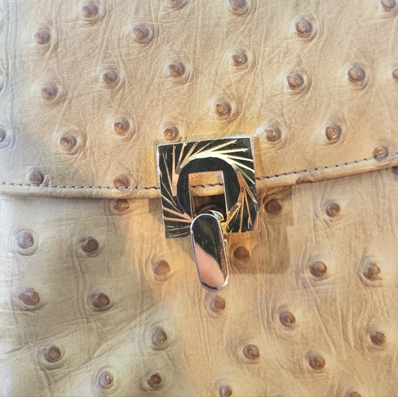 Vintage Viki Ostrich Leather Shoulder Bag - Picture 7 of 8